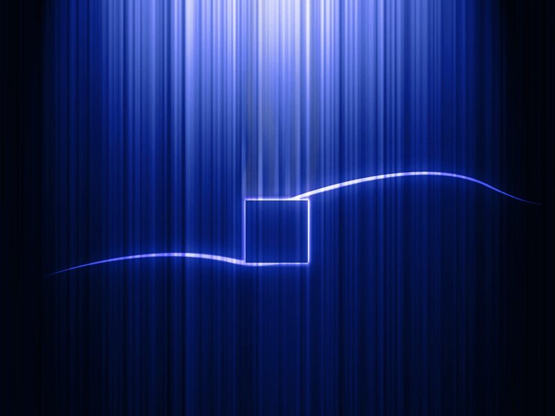 Blue Light Lines and Square