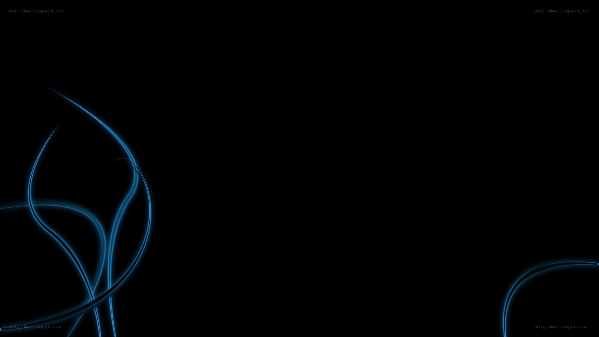 blue light lines on black