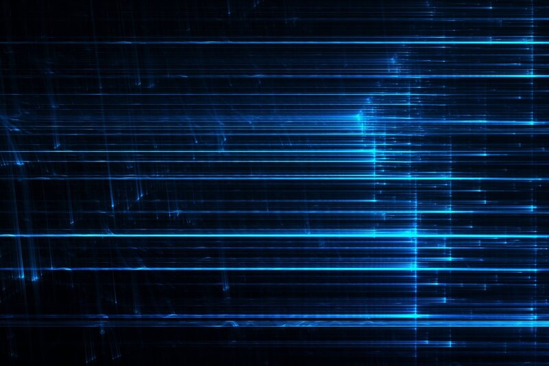 Blue Light Lines — Technological