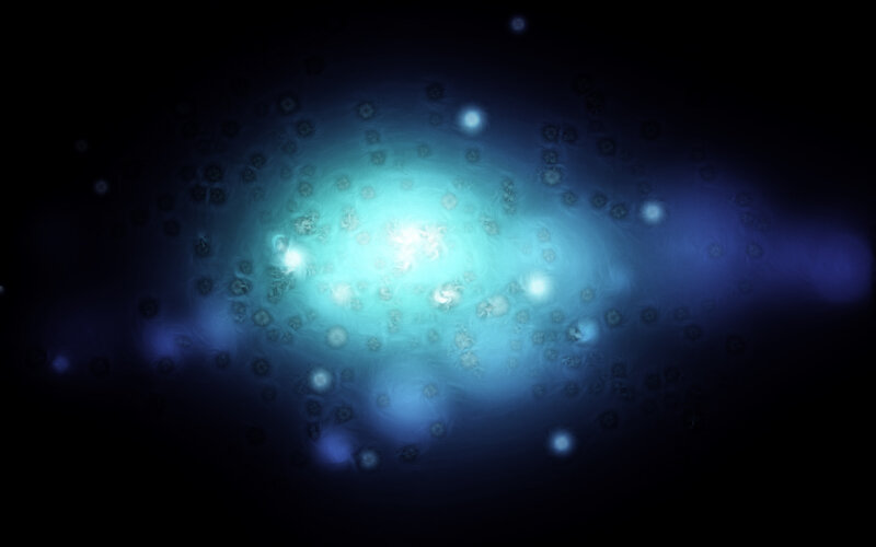 blue light nebula