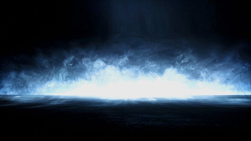 Blue Light on Dark Surface — Black