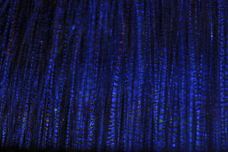 blue light particle curtain