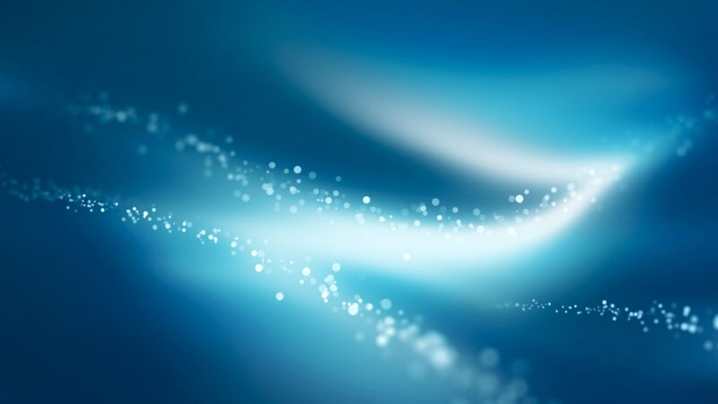 Blue Light Particles — Serene, Abstract, Glow