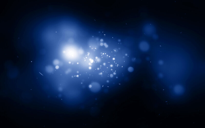 blue light particles