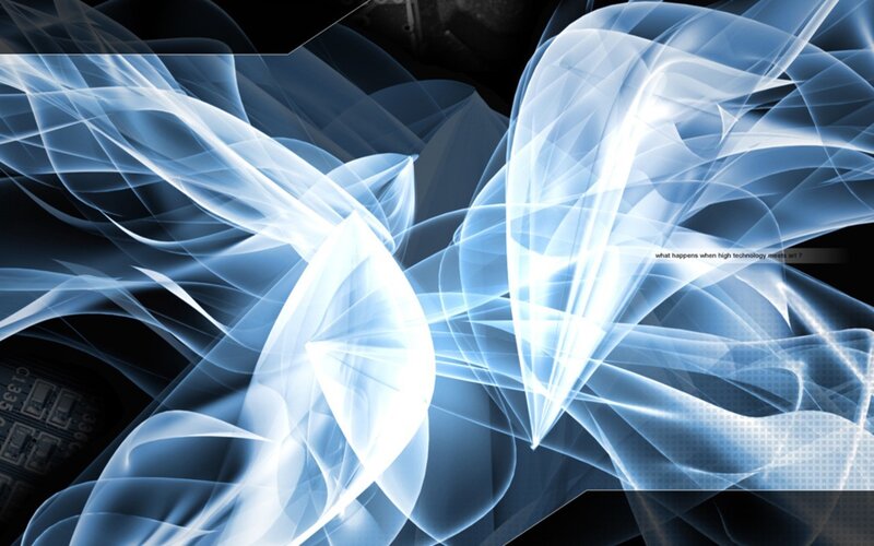Blue Light Patterns — Abstract