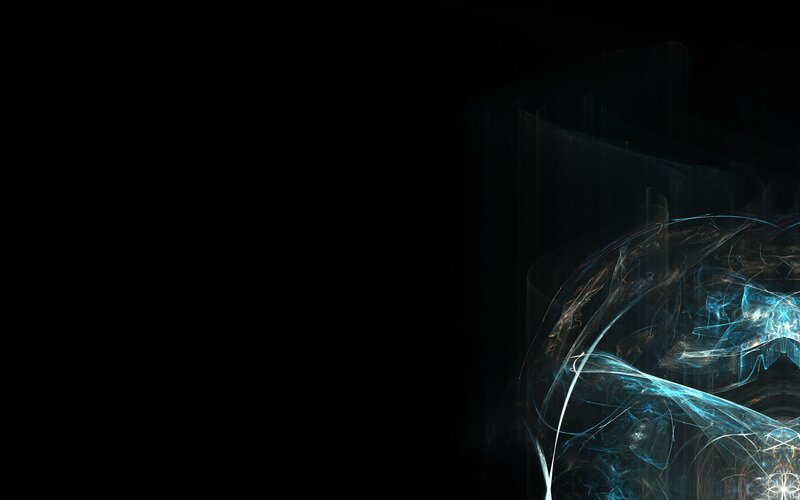 Blue Light Patterns — Black, Mysterious