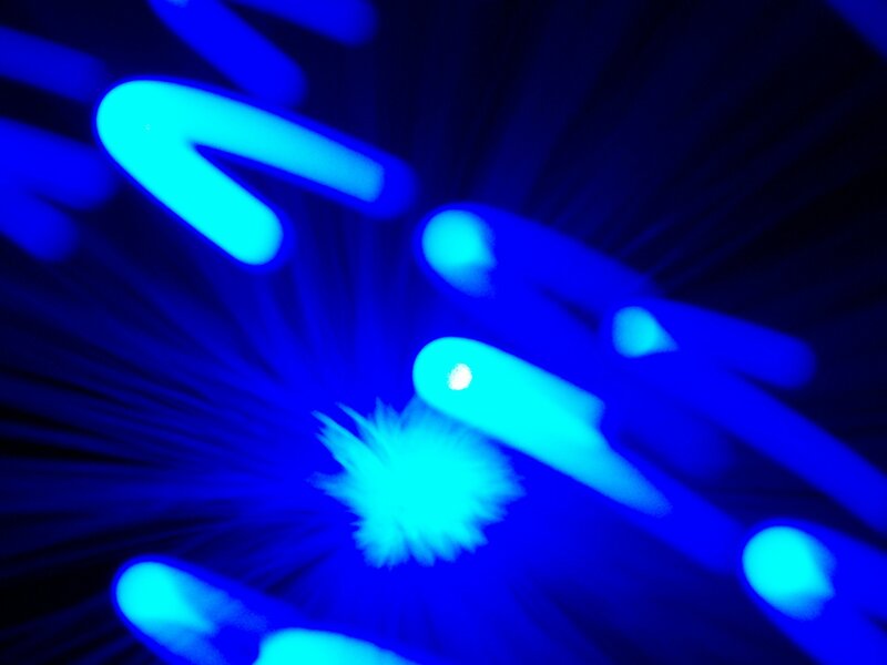 Blue Light Patterns — Dramatic, Abstract