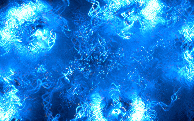 Blue Light Patterns — Energetic, Abstract