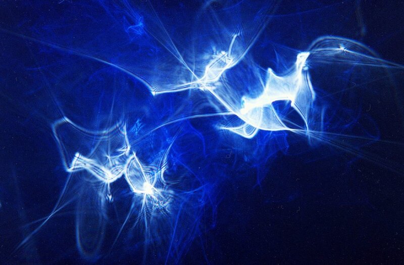 Blue Light Patterns — Ethereal, Abstract, Light Trails
