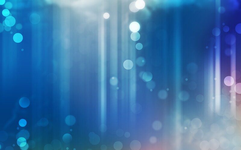blue light rays and bokeh