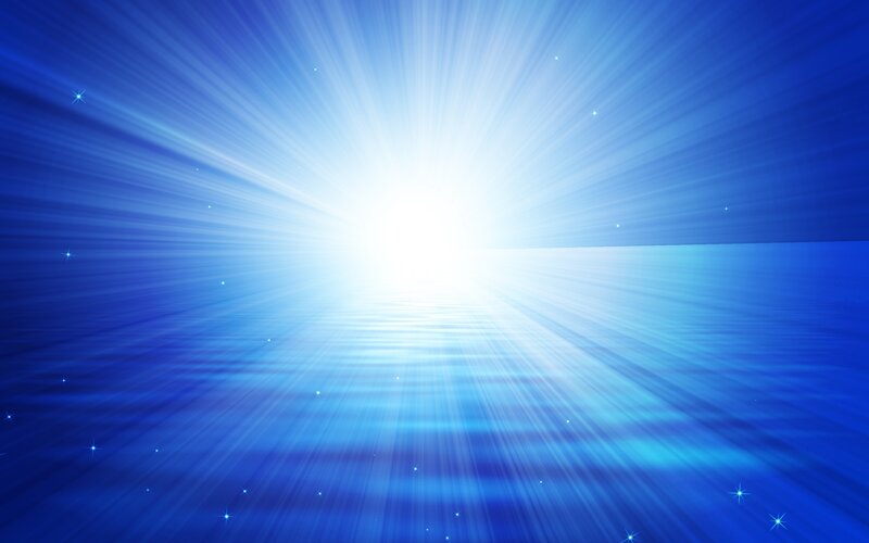 Blue Light Rays — Dramatic