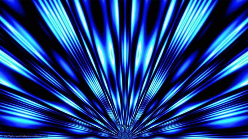 Blue Light Rays — Dynamic, Abstract, Black Background