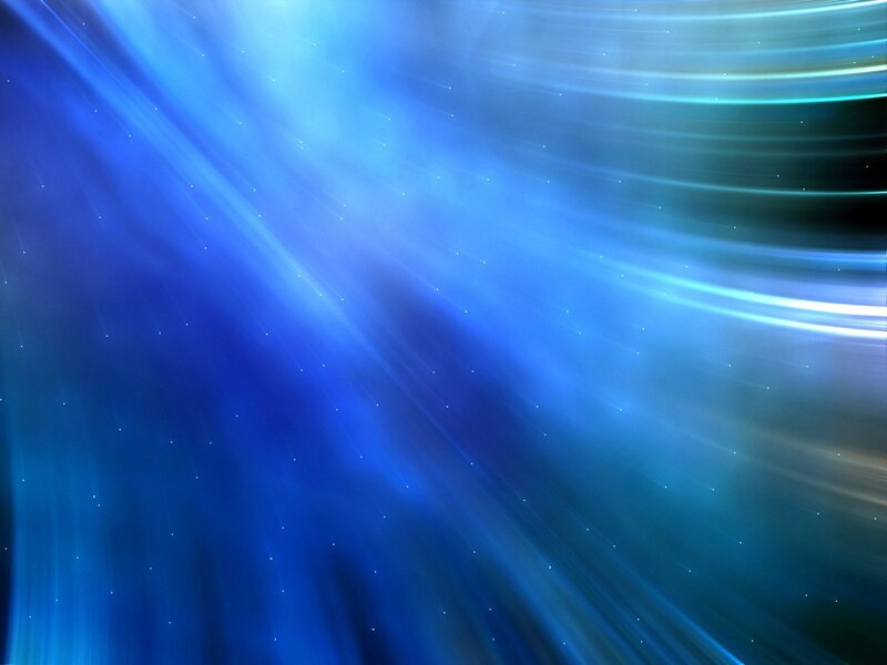 Blue light rays in space
