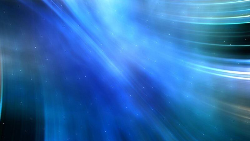 Blue Light Rays in Space — Serene, Abstract