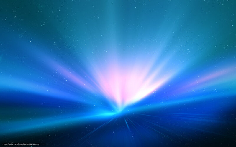 Blue Light Rays in Space — Serene, Night, Digital Art