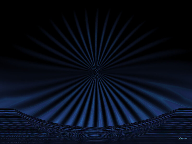Blue Light Rays on Dark Surface