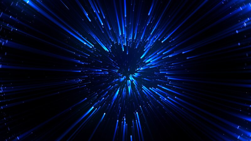 Blue Light Rays Radiating — Dynamic
