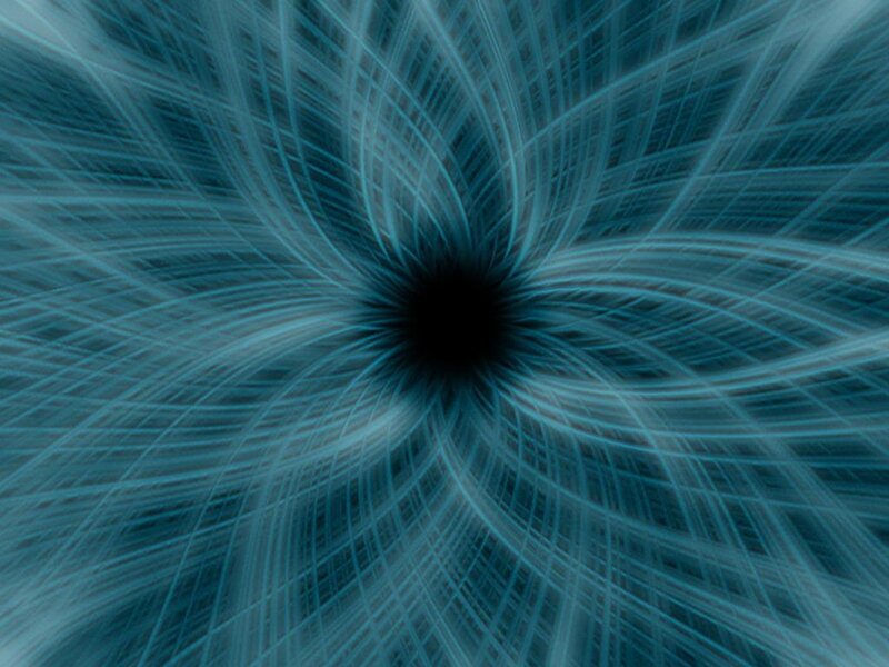 blue light rays radiating from center