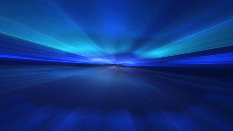 blue light rays radiating