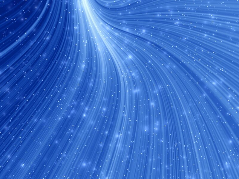 Blue Light Rays — Serene, Digital Art, Stars