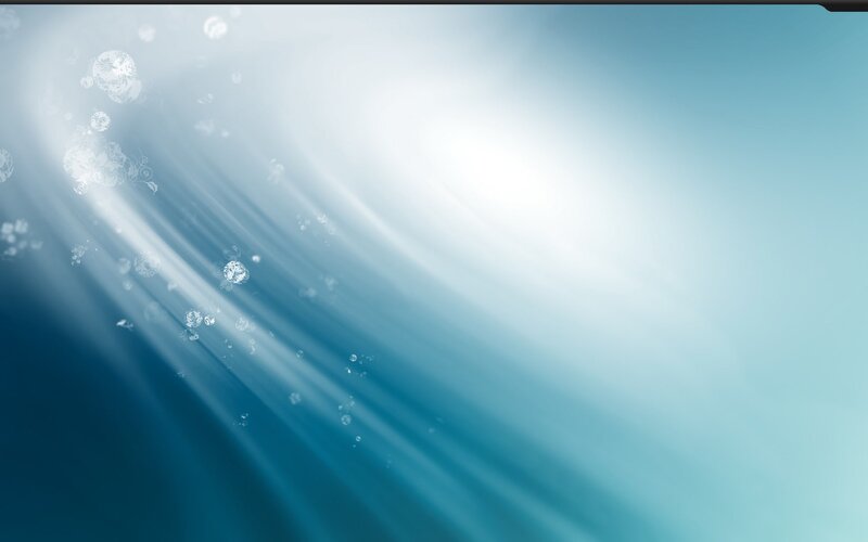 blue light rays with bubbles