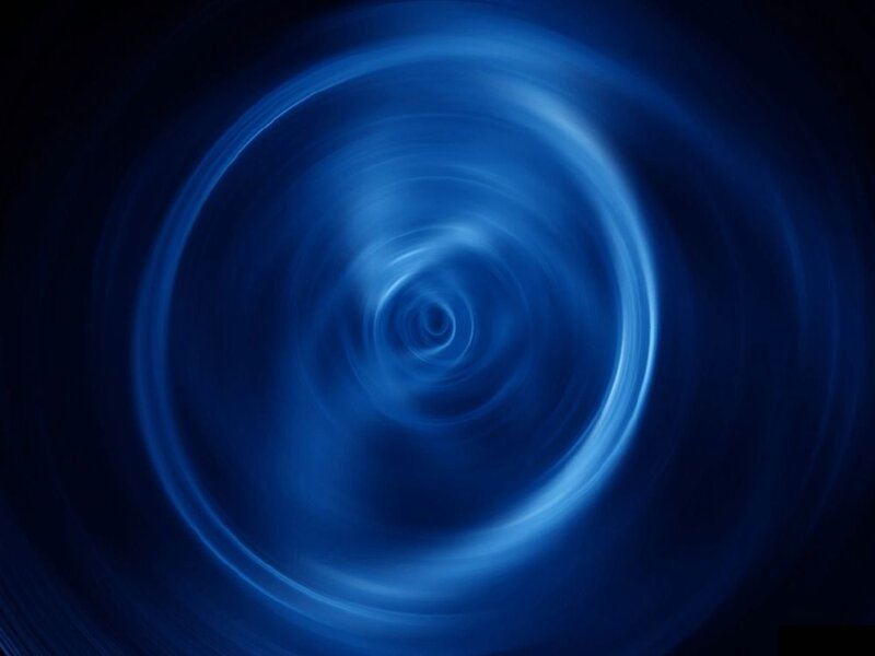 Blue Light Spiral — Calm, Abstract