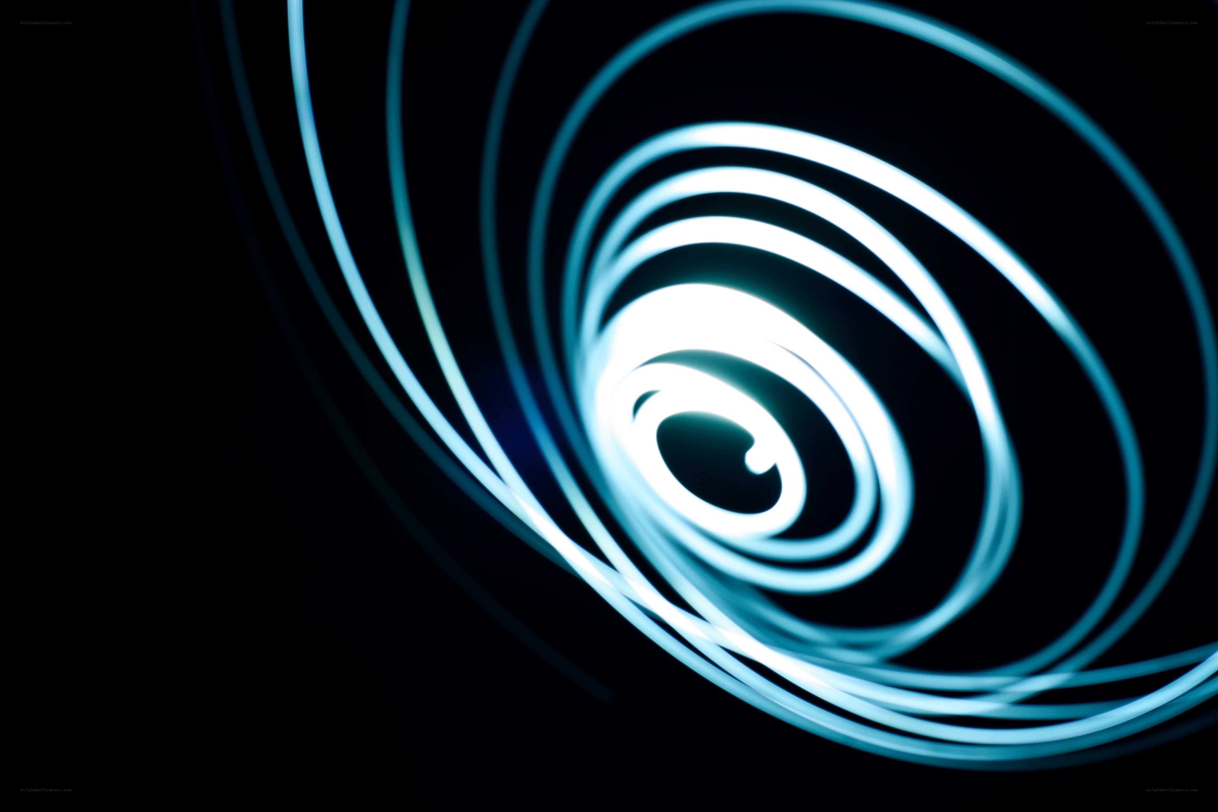 blue light spiral motion