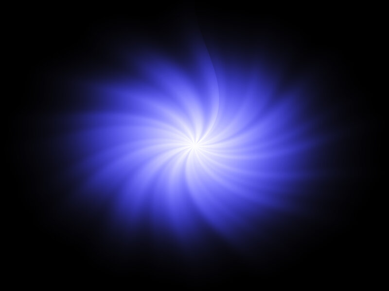Blue Light Spiral
