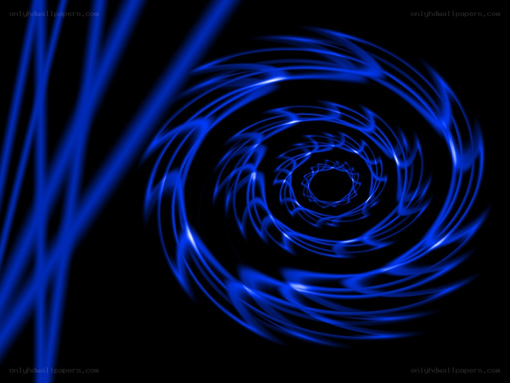 blue light spiral tunnel