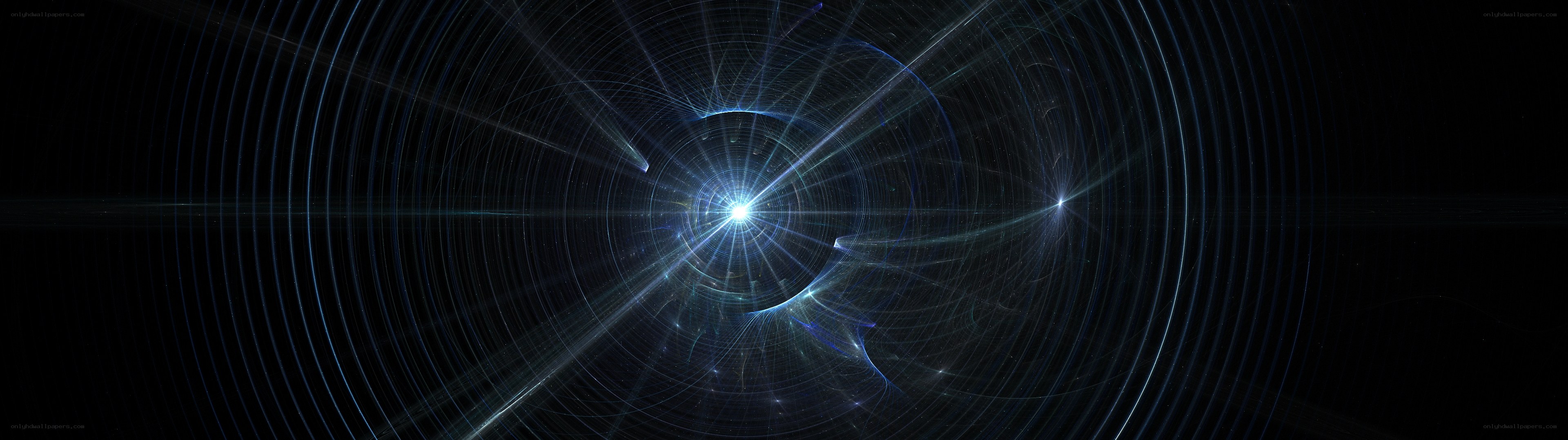 blue light spiral tunnel