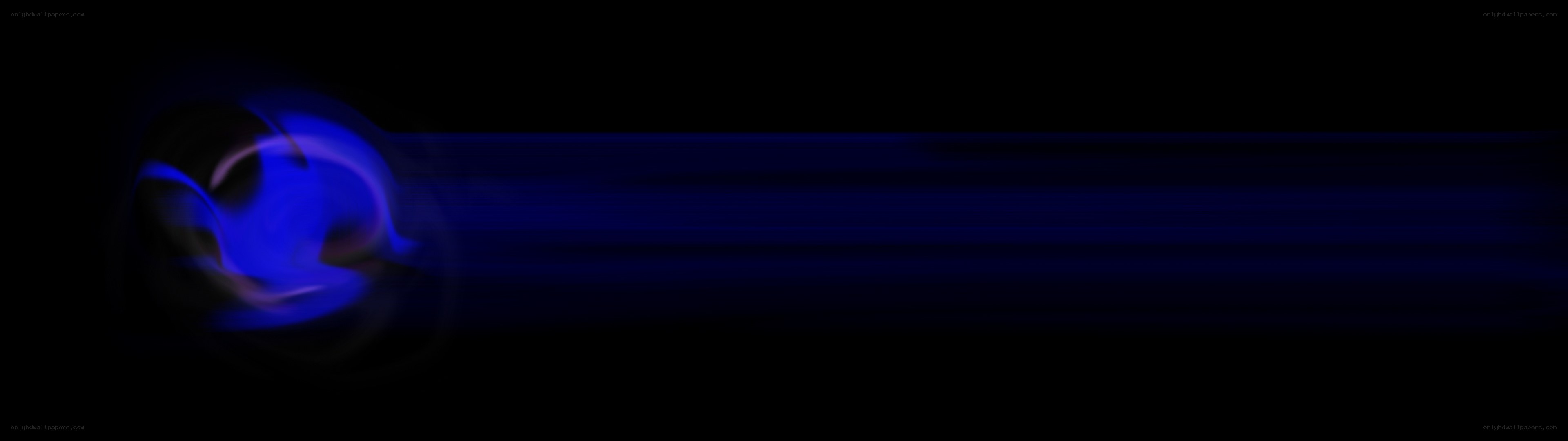 blue light streak on black