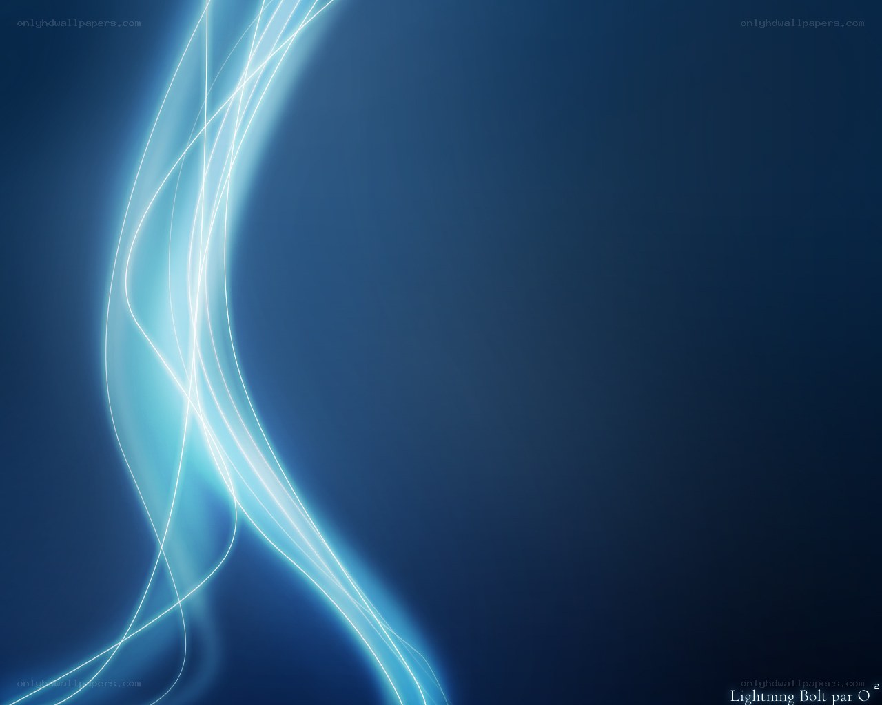 Blue light streaks abstract