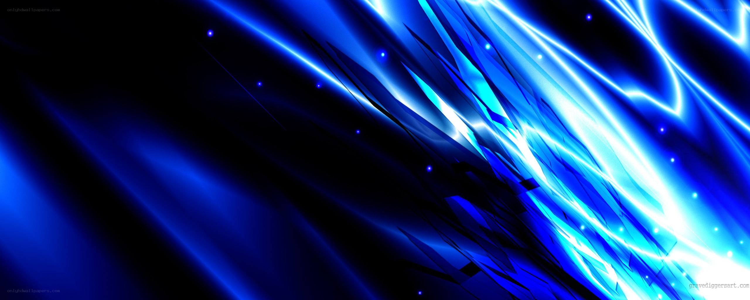 blue light streaks abstract