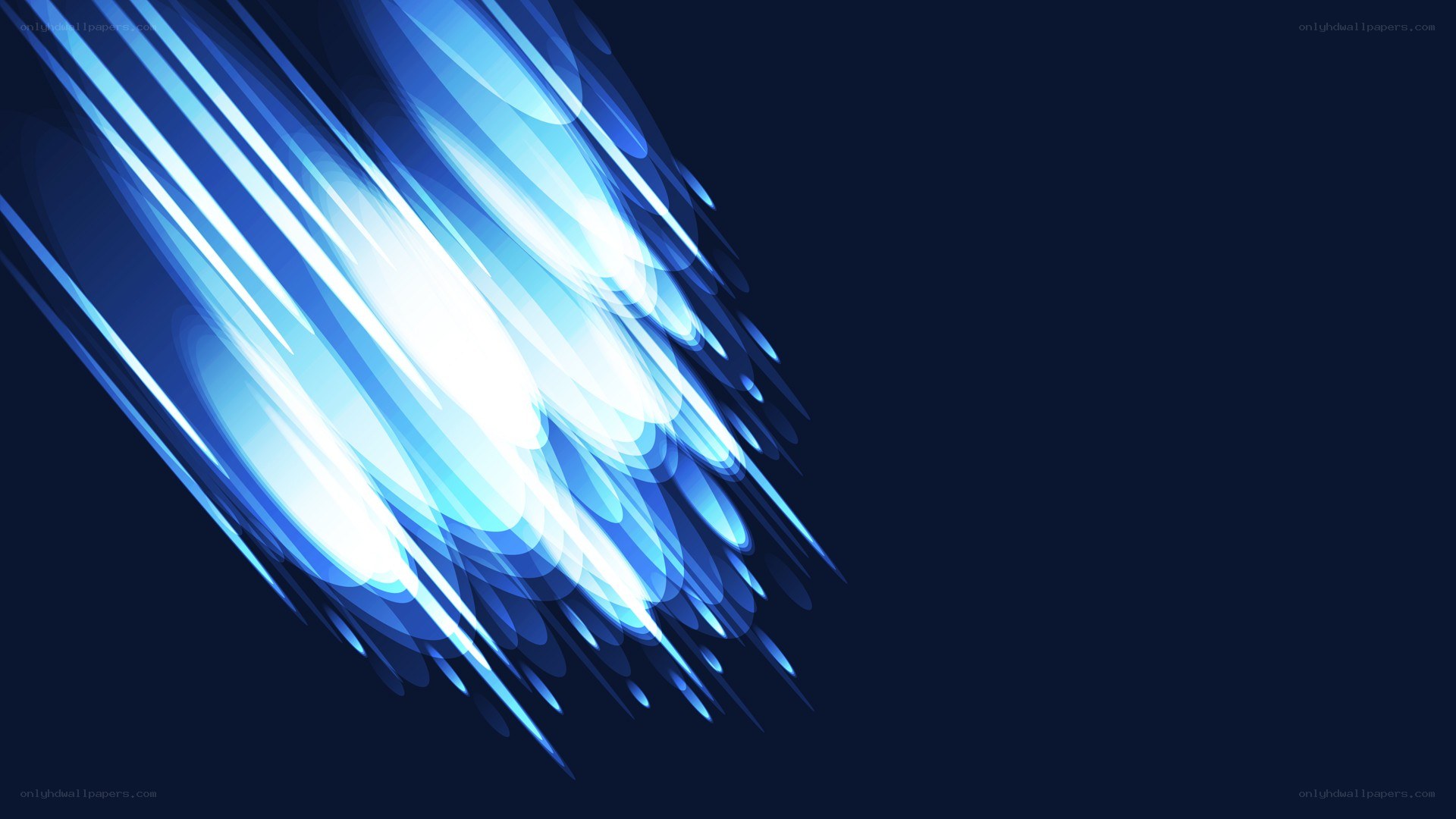 blue light streaks abstract background