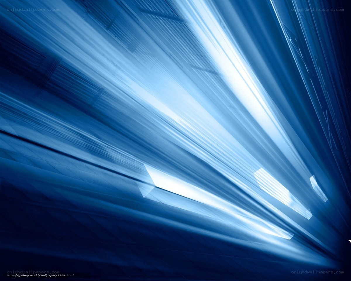 Blue light streaks abstract