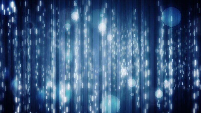 Blue Light Streaks and Bokeh
