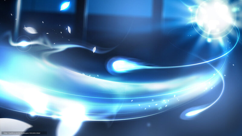 Blue Light Streaks and Particles — Ethereal