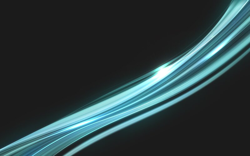 Blue Light Streaks — Black, Dynamic, Abstract, Curves, Dark Background