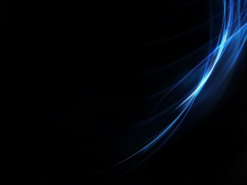 Blue Light Streaks — Black, Dynamic, Abstract, Curves