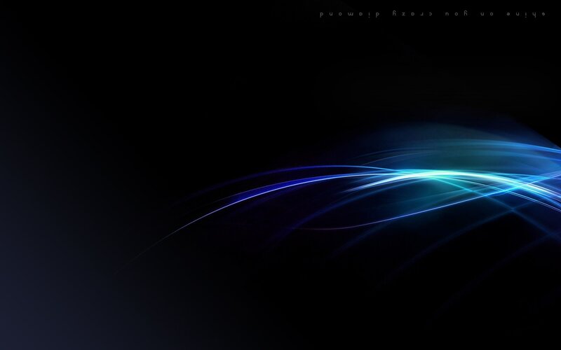Blue Light Streaks — Black, Dynamic, Abstract, Darkness, Curves