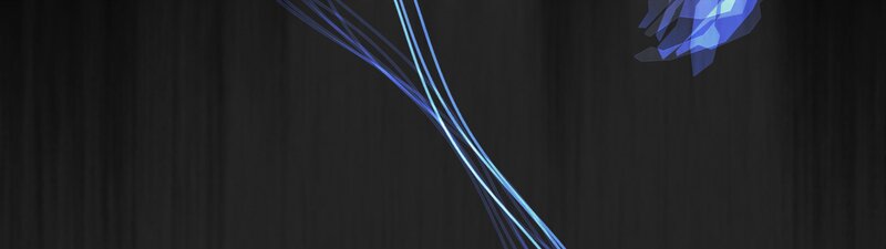 Blue Light Streaks — Black, Minimalist, Abstract, Dark Background