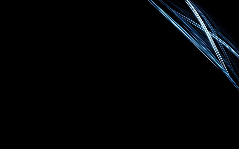 Blue Light Streaks — Black, Minimalist