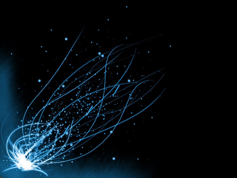 Blue Light Streaks — Black