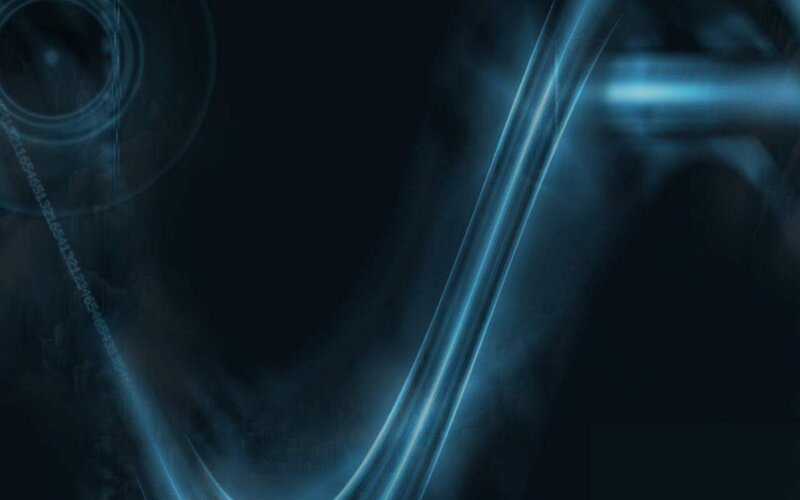 Blue Light Streaks — Dark, Abstract