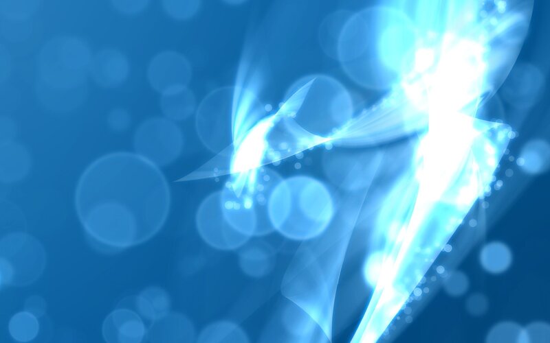 Blue Light Streaks — Dynamic, Abstract, Bokeh