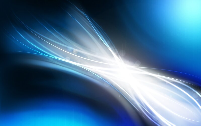 Blue Light Streaks — Dynamic, Abstract, Glow, Bokeh