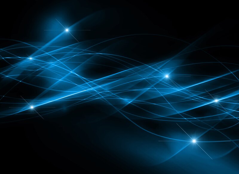Blue Light Streaks — Dynamic, Abstract, Lines, Stars