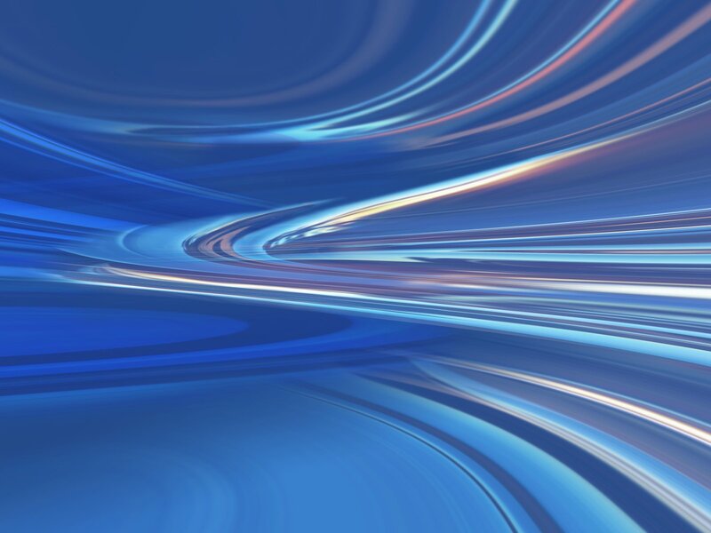 Blue Light Streaks — Dynamic, Abstract, Motion, Curves, White