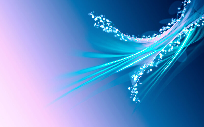 Blue Light Streaks — Dynamic, Abstract, Particles, Curves