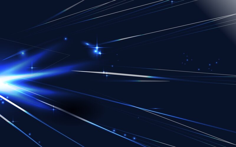 Blue Light Streaks — Dynamic, Abstract, Stars